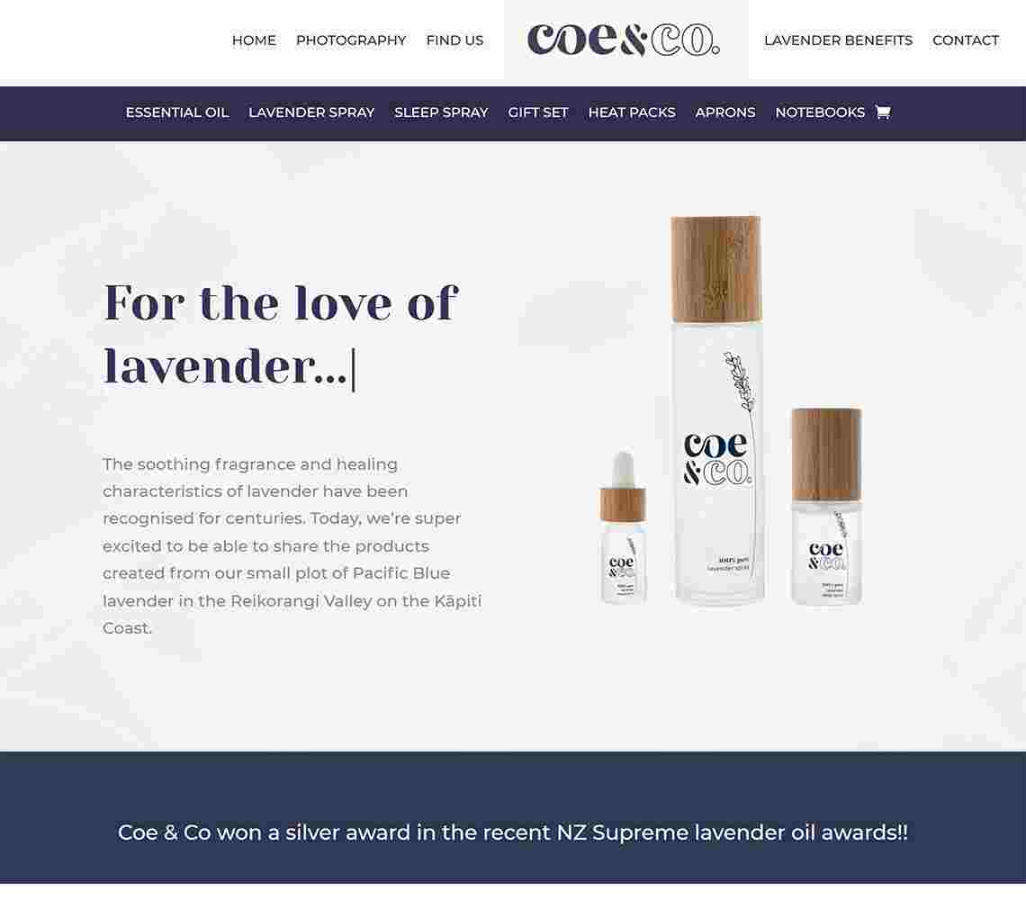 coeandco e-commerce website